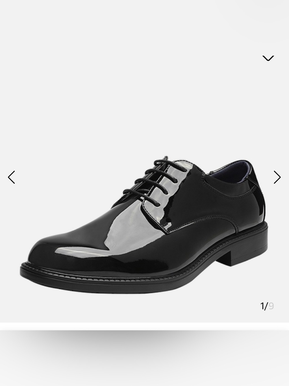 Men's Black Patent Lace-Up Dress Shoe